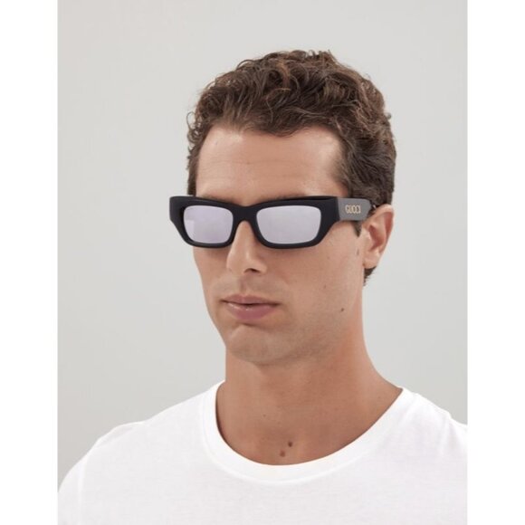 NWT GUCCI SUNGLASSES BLACK MEN EYEWEAR GUCCI - Picture 3 of 4